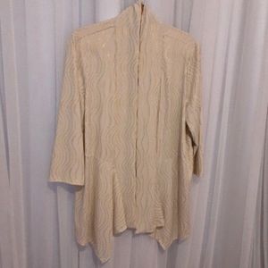 Chicos open front jacket